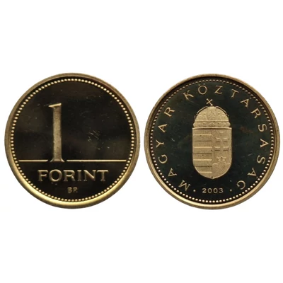 2003 1 forint PP érme - Mindössze 7000 darabos proof kiadás