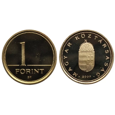 2007 1 forint PP érme - Mindössze 7000 darabos proof kiadás