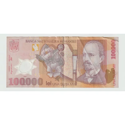 2001 100000 Lei bankjegy (Románia)