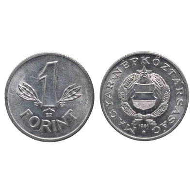 1981 1 Forint forgalmi érme, verdefényes
