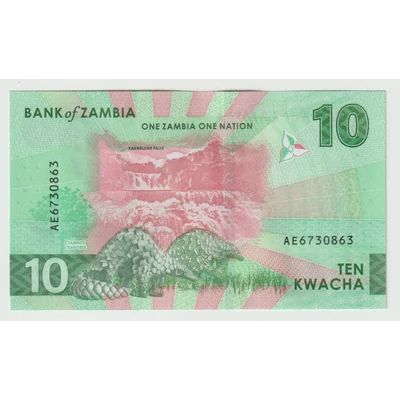 2024 10 Kwacha UNC bankjegy – Zambia