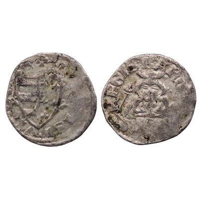 Károly Róbert denár – ÉH 393/b (A–A verdejel), 1338–1342
