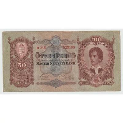 1932 50 Pengő VF bankjegy