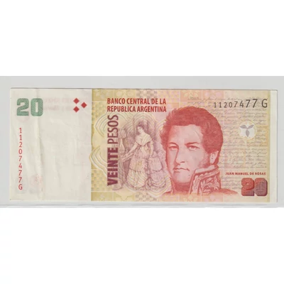 1992 20 pesos bankjegy (Argentína) 