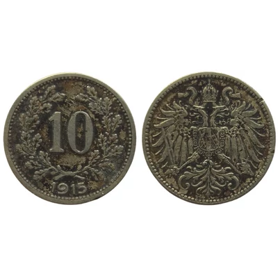 1915 10 Heller érme– Osztrák–Magyar Monarchia