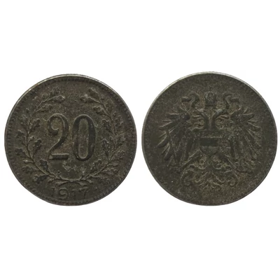 1917 20 Heller Osztrák forgalmi érme