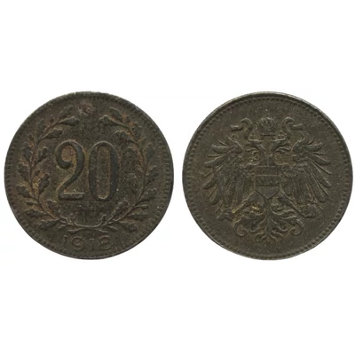 1918 20 Heller Osztrák forgalmi érme