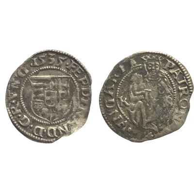 I. Ferdinánd ezüst dénár 1535 KB ÉH:745.a