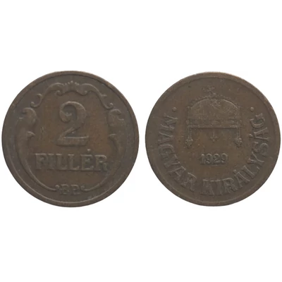 1928-as 2 Fillér – Bronz forgalmi érme