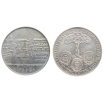 1973 MÉE Budapesti csoport ÉREMGYŰJTŐK IV. VÁNDORGYŰLÉS ezüst emlék érme