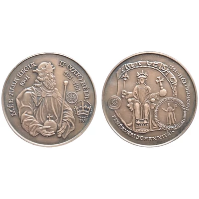 1991 MÉE Székesfehérvári Csoport II. Vak Béla - II. Géza emlékérme