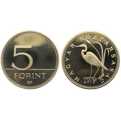 2010 5 forint PP érme - Mindössze 7000 darabos proof kiadás