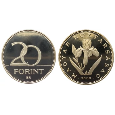 2008 20 forint PP érme - Mindössze 7000 darabos proof kiadás