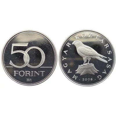2008 50 forint PP érme - Mindössze 7000 darabos proof kiadás