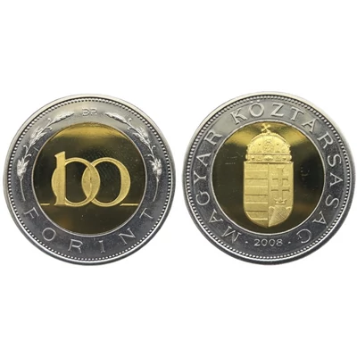 2008 100 forint PP érme - Mindössze 7000 darabos proof kiadás
