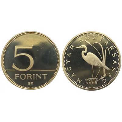 2009 5 forint PP érme - Mindössze 7000 darabos proof kiadás