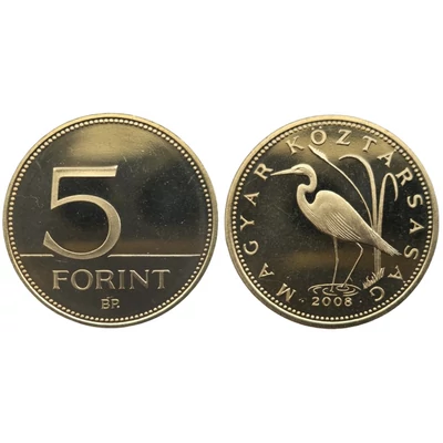 2008 5 forint PP érme - Mindössze 7000 darabos proof kiadás