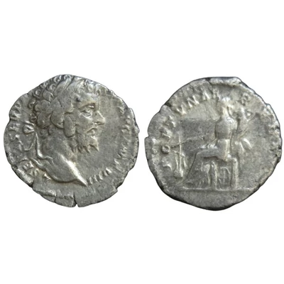 Septimius Severus Denarius, római ezüst érme – Kr.u. 201-210, RIC 264