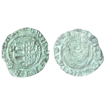 1613 II. Mátyás ezüst dénár – K-B verdejel, Madonna ábrázolással