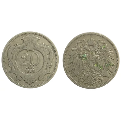 1894 20 Heller érme– Osztrák–Magyar Monarchia