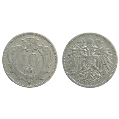 1894 10 Heller érme– Osztrák–Magyar Monarchia