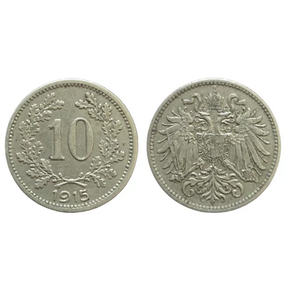 1915 10 Heller érme– Osztrák–Magyar Monarchia