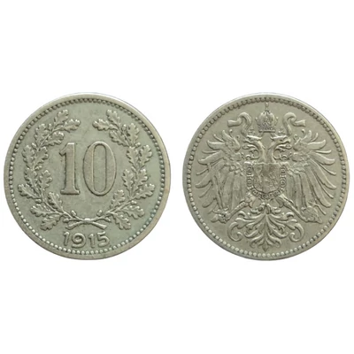 1915 10 Heller érme– Osztrák–Magyar Monarchia