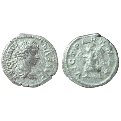 Caracalla Denarius, római ezüst érme – Kr.u. 204, RIC 144b