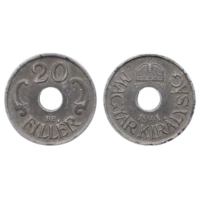 1941 20 Fillér forgalmi érme 