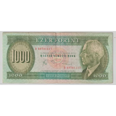 1983 1000 forint bankjegy November B sorozat előlap