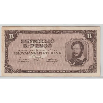 1946 1 millió B-Pengő bankjegy