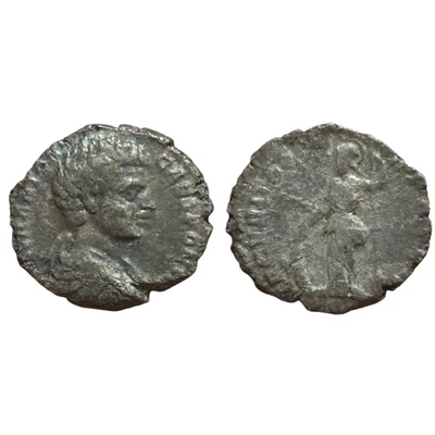 Caracalla Denarius, római ezüst érme SECVRITAS PERPETVA – Kr.u. 196-198, RIC 330