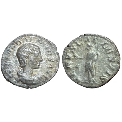 Julia Soaemias Denarius, római ezüst érme VENVS CAELESTIS – Kr.u. 220-222, RIC 241