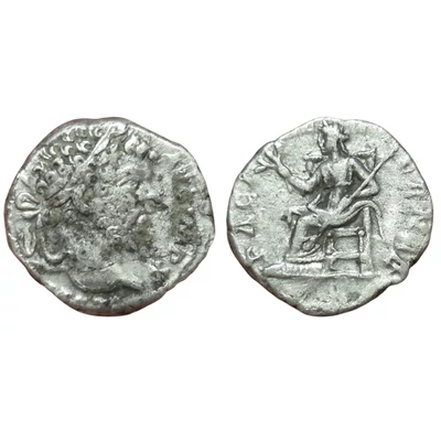 Septimius Severus Denarius, római ezüst érme – Kr.u. 197-198, RIC 118