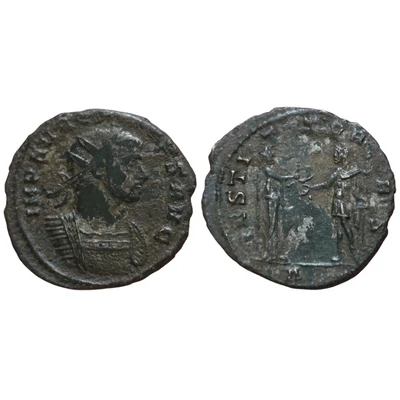 Aurelianus Antoninianus, római bronz érme – Kr.u. 272-274, RIC 347