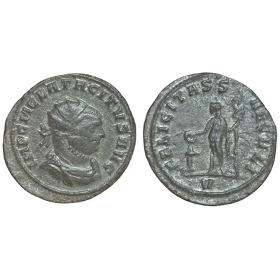 Tacitus Antoninianus, római ezüstözött billon érme – Kr.u. 275-276, RIC 184 var. V