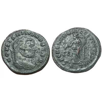 Constantius I. Follis, római bronz érme – Kr.u. 303-305, RIC 112a