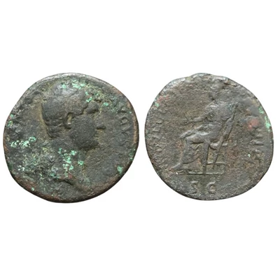 Hadrianus As, római bronz érme – Kr.u. 119-138, RIC 725