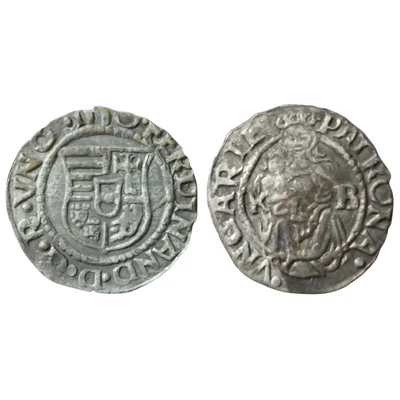 1550 I. Ferdinánd ezüst dénár érme
