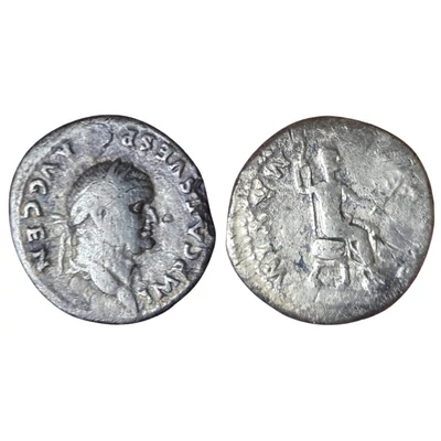 Vespasianus Denarius, római ezüst érme – Kr.u. 73, RIC 545