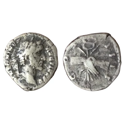 Antoninus Pius Denarius, római ezüst érme – Kr.u. 145-161, RIC 136
