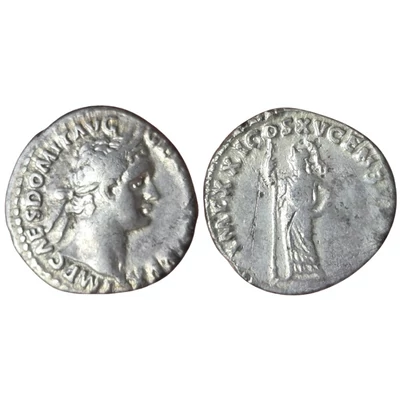 Domitianus Denarius, római ezüst érme – Kr.u. 90, RIC 150