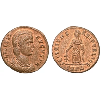 Helena Follis, római bronz érme – Kr.u. 324-330, RIC 79