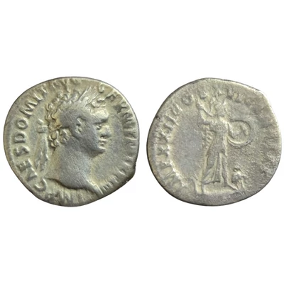 Domitianus Denarius, római ezüst érme – Kr.u. 92, RIC 730