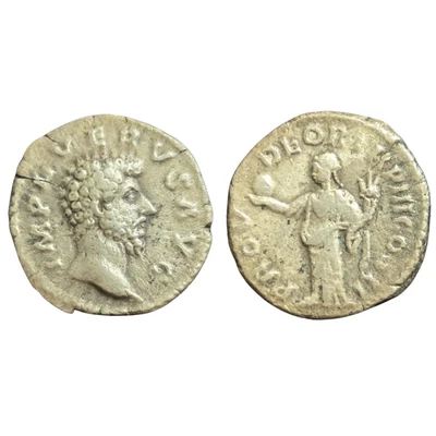 Lucius Verus Denarius, római ezüst érme – Kr.u. 162, RIC 482