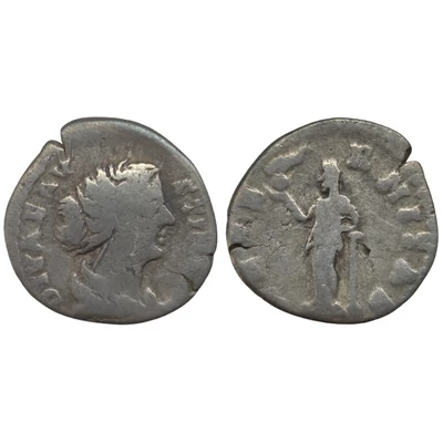 Diva Faustina Denarius, római ezüst érme – Kr.u. 141, RIC 344