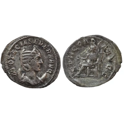 Otacilia Severa Antoninianus, római ezüst érme – Kr.u. 244-246, RIC 125c