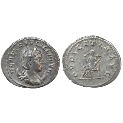Herennia Etruscilla Antoninianus, római ezüst érme – Kr.u. 249-251, RIC 59