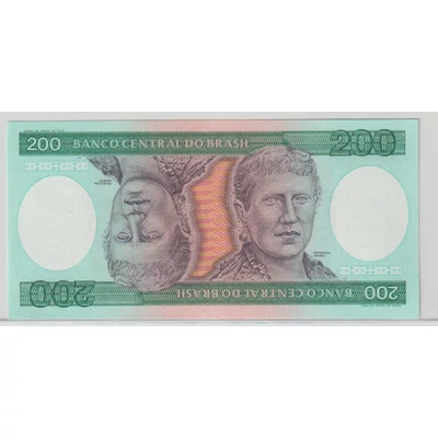 Brazília 200 Cruzeiros bankjegy, 1981–1985 – Princesa Isabel – Pick P#199