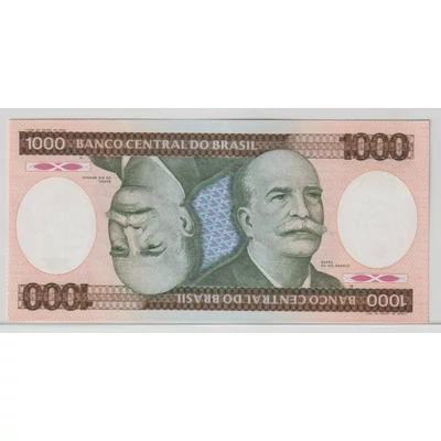 Brazília 1000 Cruzeiros bankjegy, 1981–1986 – Barão do Rio Branco – Pick P#201